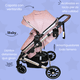 thumbnail image 3 of Carriola Reversible 4 en 1 iBaby Murano Portabebé Autoasiento Rosa Plegable rosa, 3 of 9