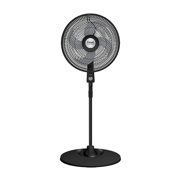 Ventilador de pedestal T-Fal Turbo Power VE2910X0 18 PULGADAS Negro