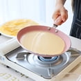 thumbnail image 4 of HONMEET Sartén De Cocina Color Rosa En Aluminio Con Plano Para Fácil, 4 of 8