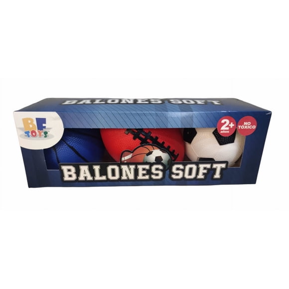 Set de Balones Suaves de Plástico BF Toys 3 Piezas