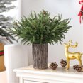 thumbnail image 4 of Ramas navideñas con bayas rojas artificiales de 40 cm | Centro de mesa navideño de plástico realista | Decoración festiva para el hogar, sala, comedor y cocina, 4 of 6
