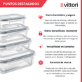 thumbnail image 3 of Contenedores Herméticos Recipiente de Vidrio Borosilicato 4pz, 3 of 4