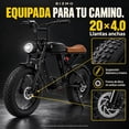 thumbnail image 4 of Bicicleta Electrica Montaña Centurfit Pedal Asistido 7 Vel Negra, 4 of 6