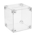thumbnail image 2 of Caja de dinero acrílica, caja para monedas, contenedor de almacenamiento de dinero, multifuncional, espaciosa, 12cm x 12cm x 12cm, 2 of 9