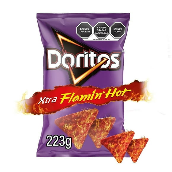 Botana Doritos Xtra Flamin' Hot sabor queso chile y limón 223 g