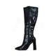 thumbnail image 4 of OY024 Bota Tacon alto tubo alto con hebilla Negro Talla 26 - Marca May, 4 of 4