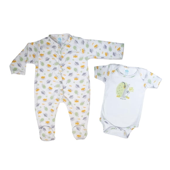Set de ropa cotidiana Baby Mink Coordinado mameluco 3-6 Puercoespín