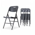 thumbnail image 1 of Sillas Plegables Negras Paquete 4 piezas LOOMBER Para Exterior, 1 of 6