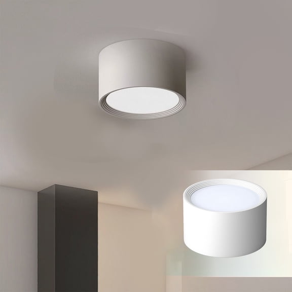 Lámpara LED redonda empotrada para techo, sala de estar, dormitorio, pasillo, 7 W, 12 W, 15 W, superbrillante, 6000 K.