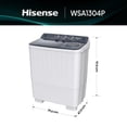 thumbnail image 2 of Hisense Lavadora Doble Tina WSA1304P,Semiautomática,13 Kg,Temporizador de Lavado y Centrifugado,80x47x98cm(AnchoxLargoxAlto),Blanco/Gris, 2 of 5