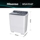 thumbnail image 2 of Hisense Lavadora Doble Tina WSA1304P,Semiautomática,13 Kg,Temporizador de Lavado y Centrifugado,80x47x98cm(AnchoxLargoxAlto),Blanco/Gris, 2 of 5