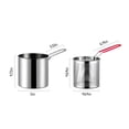 thumbnail image 3 of Deep Fryer With Basket Mini Deep Fryer 304 Stainless Steel Small Deep Fryer Multi-functional Cookware For Grilling Chicken Legs Fries And Chicken Cutlets., 3 of 5