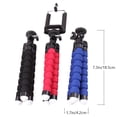 thumbnail image 4 of 3pcs Flexible Esponja Pulpo Trípode Teléfono móvil Smartphone Trípode Flexible Peso ligero Trípode Soporte para teléfono Selfie Trípode de viaje (Negro / Rojo / Azul), 4 of 8