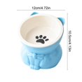 thumbnail image 3 of Cats Food Bowl Large Capacity Pet Food Bowl Cute Drinking Bowl For Cats To Protects The, 3 of 6
