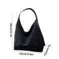 thumbnail image 3 of Bolso tote de pana, bandolera | Bolso de mano informal de gran capacidad estilo gamuza | Bolso de viaje de tela suave con bolsillo desmontable y correa ajustable, 3 of 6