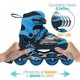 thumbnail image 3 of Patines Next PR-SKFWN-D-M Pro Skater juveniles Alto Rendimiento Azul Tallas 22-25 Ajustables, 3 of 4