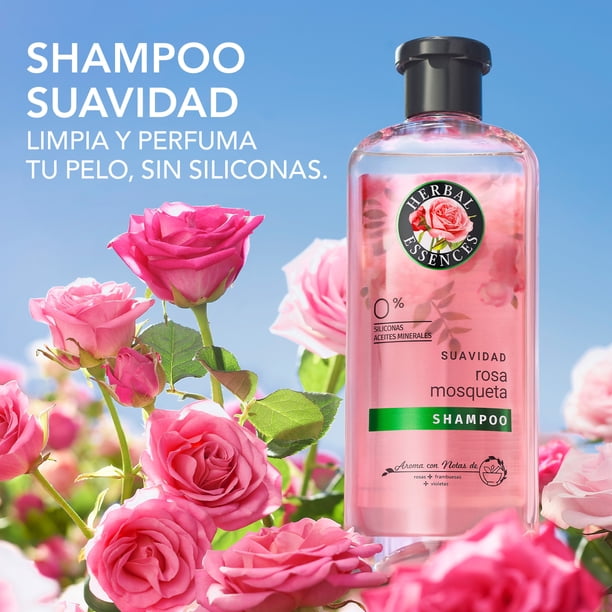 Imagen 2 de Shampoo Suavidad Rosa Mosqueta Herbal Essences Rosa Mosqueta 400 ml