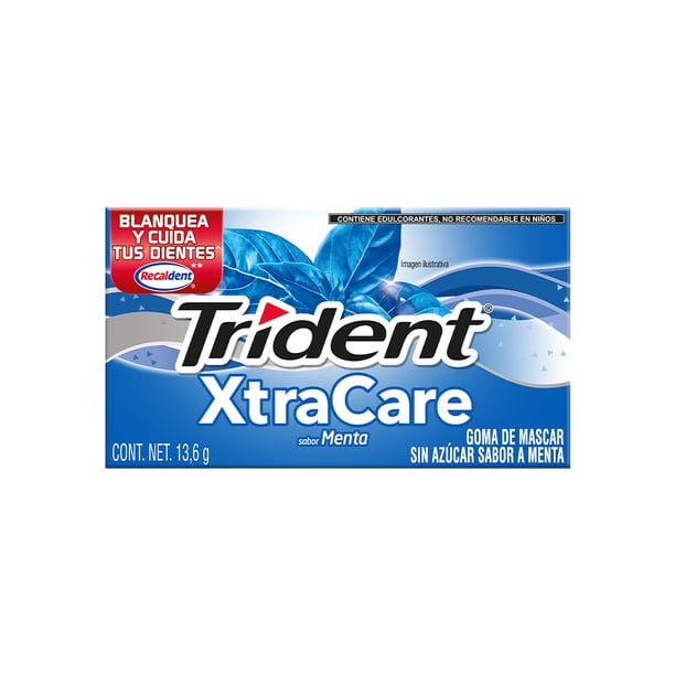 Goma de mascar Trident XtraCare menta 13.6 g