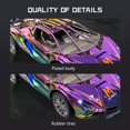 thumbnail image 4 of Toy Car Push and Go Light and Sound Friction Powered Inertia Vehicle with Sound and Light Effects Durable ABS Plastic for Family Fun Party Supplies, 4 of 6