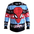 thumbnail image 1 of Suéter Navideño para Hombre Spiderman Ugly Sweater Negro, Talla M, 1 of 6