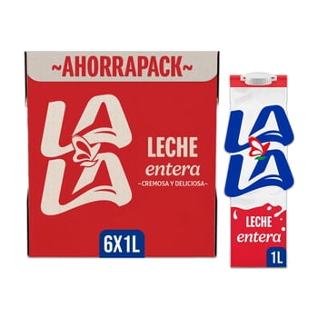 Leche Lala UHT entera 6 pack 1 l c/u