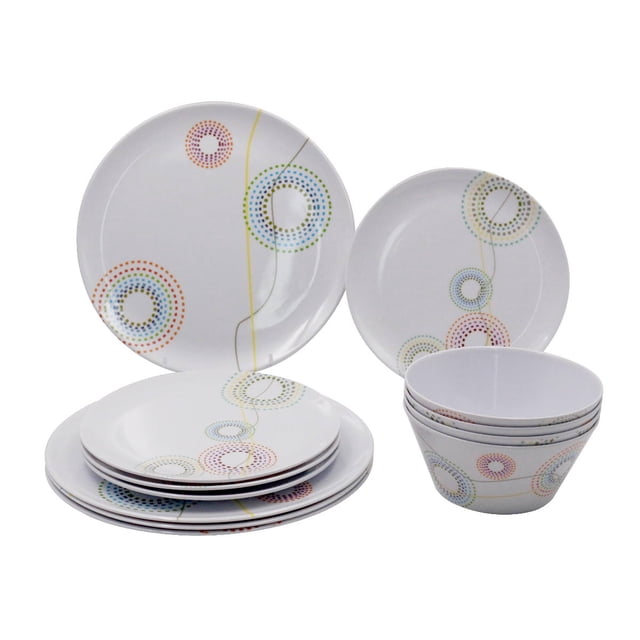 Vajilla de Cocina Melamina Tulum 12 pz Fraciel Fraciel Tulum