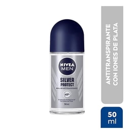 Antitranspirante NIVEA MEN silver Protect antibacterial roll on 50 ml