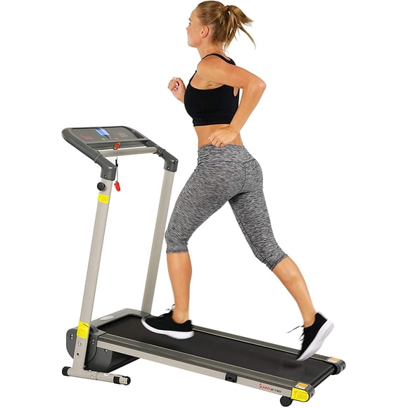 Caminadora Sunny Health & Fitness SF-T7632 Motorizada Compacta Plegable Pantalla LCD 220 lb Gris