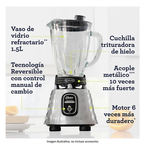Imagen 4 de Licuadora Oster Clásica en Aluminio con Motor Reversible