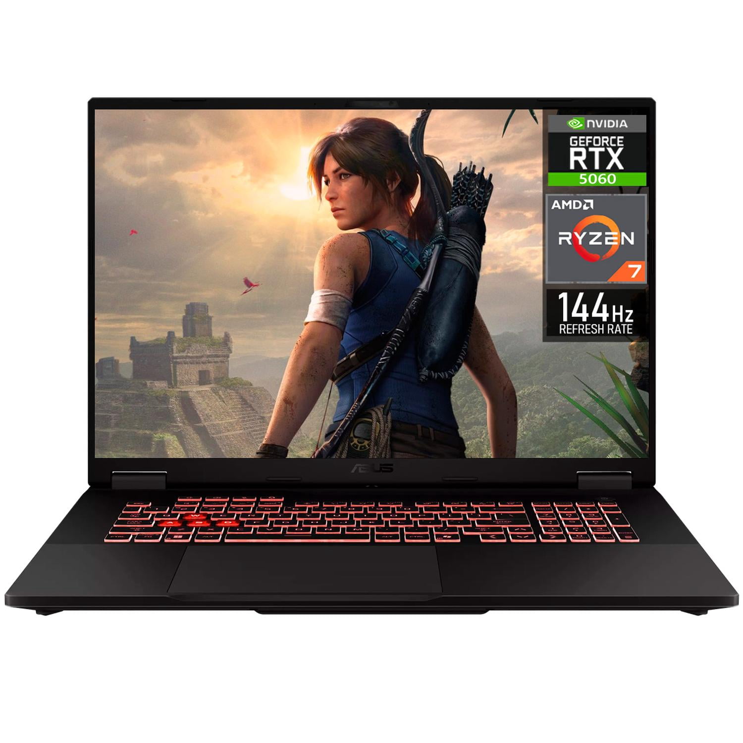 Laptop Gamer ASUS TUF Gaming A18 GeForce RTX 5060 Ryzen 7 260 16GB DDR5 SSD 1TB 18" Teclado Ingles Gaming Competitivo