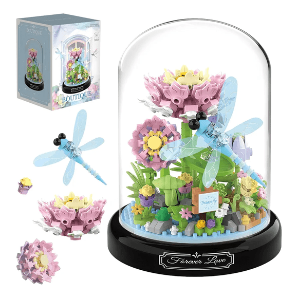 Juego Bloques Construcción Ramo Flores 568pcs Xtellar multicolor