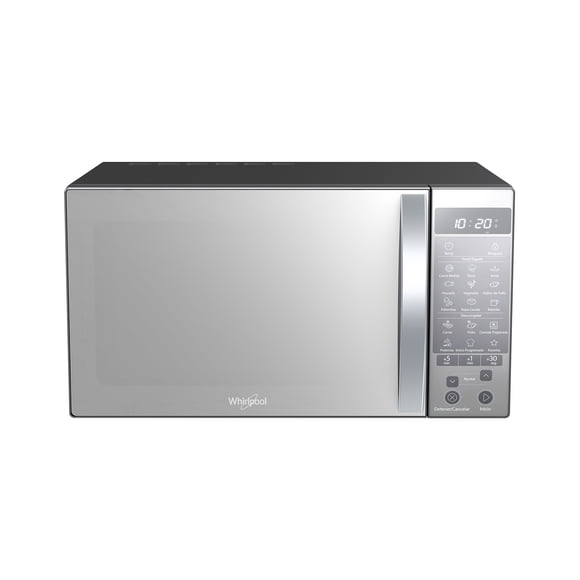Horno de Microondas Whirlpool NA 1.1 Pies Frente Espejo WM1211B Silver