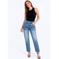 thumbnail image 3 of Jeans Dama Pantalon de mezclilla Shendy Vendy corte recto estilo straight leg jeans, 3 of 5