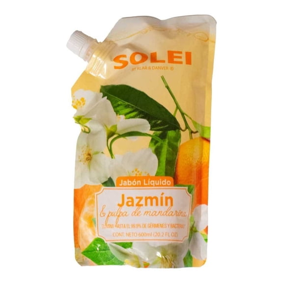 Jabón líquido Prichos Solei Líquido con Pulpa de Mandarina Multicolor 600 ml