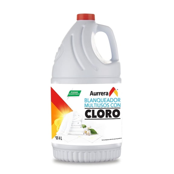 Blanqueador Aurrera multiusos con cloro 4 l