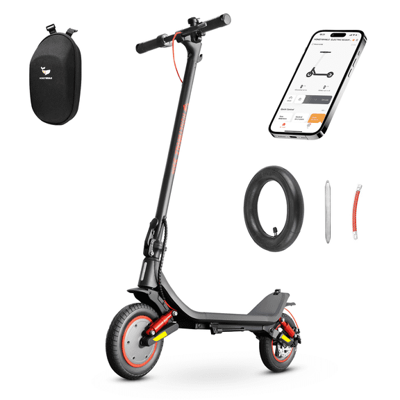 Scooter Eléctrico Plegable Honey Whale M1 Max Negro Rojo