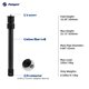 thumbnail image 3 of Tubo de Extensión para Trípode Fotopro Fibra de Carbono 25 Pulgadas 3 Secciones Columna Central, 3 of 6