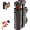 thumbnail image 1 of Pocketflex Mini Trípode y Selfie Stick - Pinza de móvil giratoria a 360°, mando a distancia Bluetooth de 10 m, soporte portátil de 4 patas para viajes y vlogs, 1 of 6