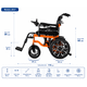 thumbnail image 4 of Silla de Ruedas Eléctrica Plegable Todo Terreno 4x4, Doble Motor 500W, Autonomía Hasta 20 km, Soporta 150 kg, Batería de Litio 24V, 4 of 7
