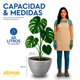thumbnail image 2 of Atmos Homeware Macetas Decorativas para Interior y Exterior |  1 Maceta Grande de Plástico con Capacidad para 45 Litros | Modelo Kun color Chocolate 1 Piezas., 2 of 6