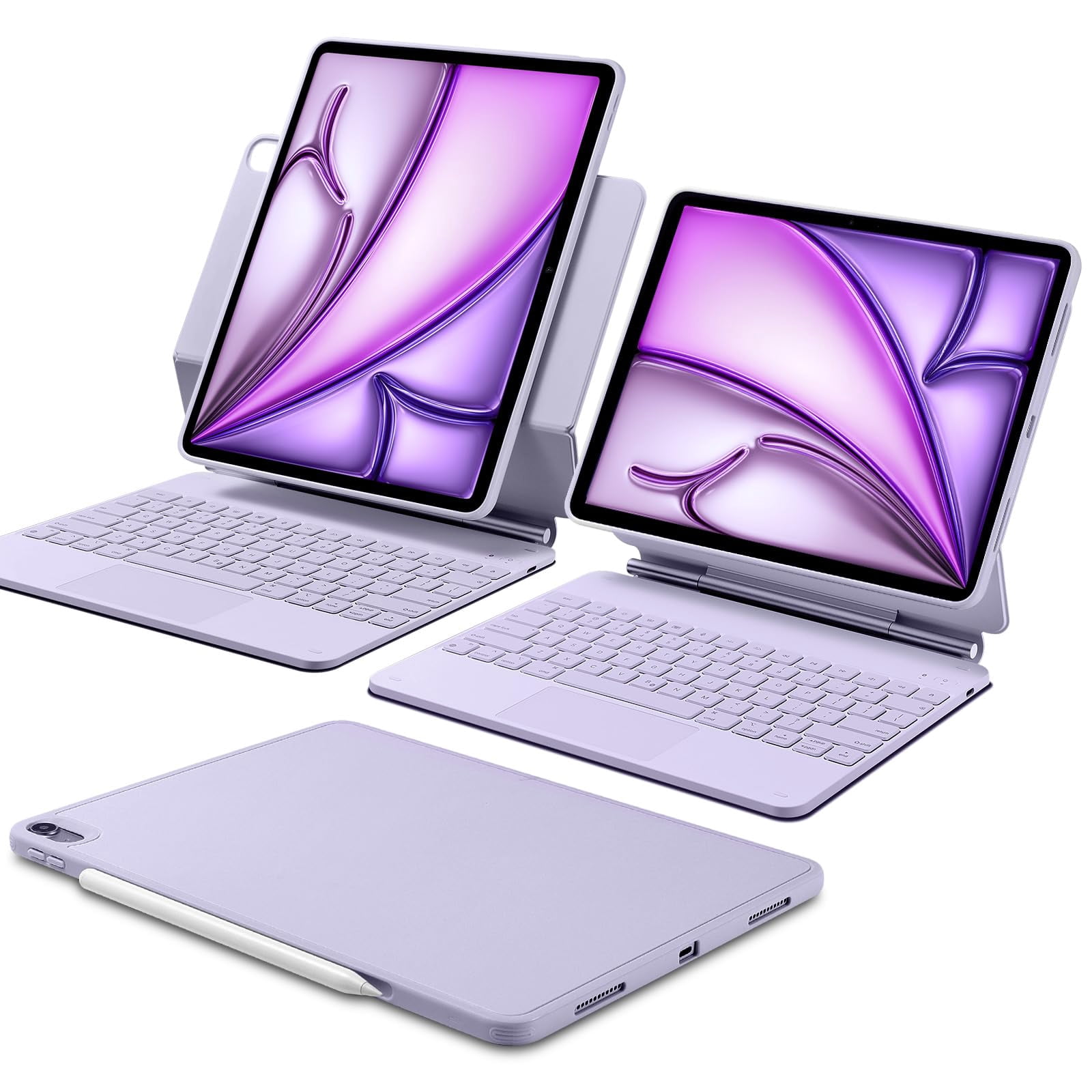 Funda con teclado ESR para iPad Air de 13 pulgadas (M2, 2024) con panel táctil