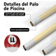 thumbnail image 4 of 2 Tacos de Billar Palos Snooker Desarmable Profesional Con 2 Guantes 4 Tizas. Lab.G,  Negros, 4 of 5