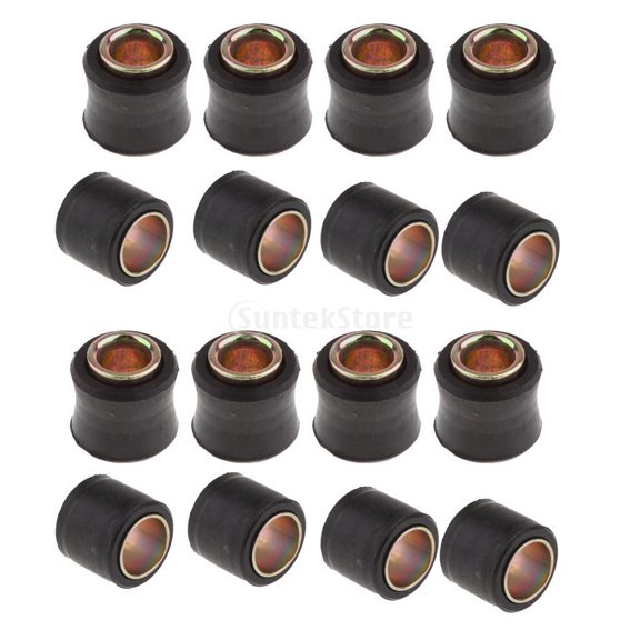 16-Pack 10mm + 14mm Motocicleta Amortiguador Buje De Suspensión Bujes De Goma Para Piezas Actualizadas