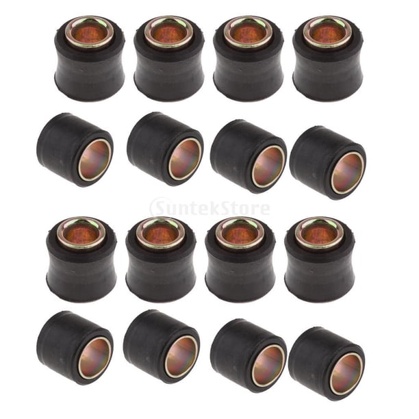 16-Pack 10mm + 14mm Motocicleta Amortiguador Buje De Suspensión Bujes De Goma Para Piezas Actualizadas