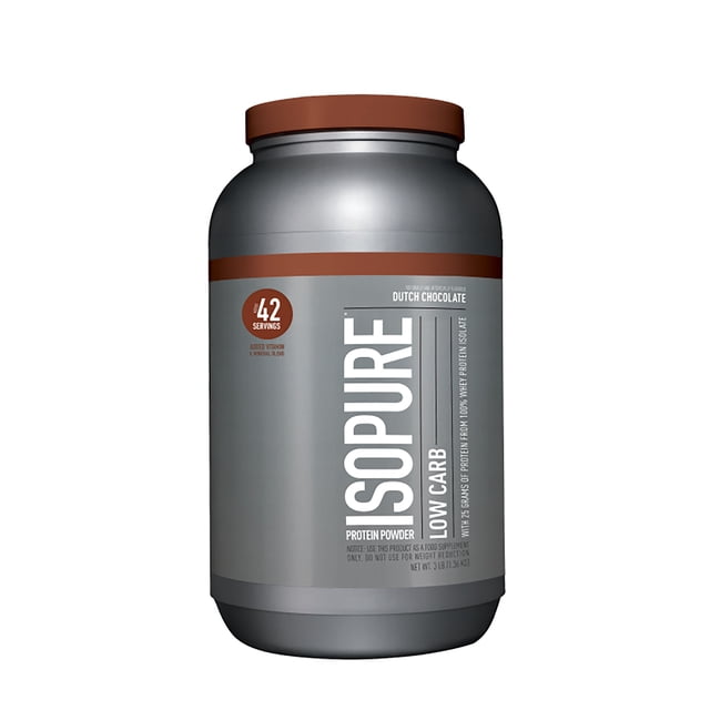 ISOPURE LOW CARB CHOCOLATE 3 LBS NATURE BEST ISOPURE LOW CARB CHOCOLATE