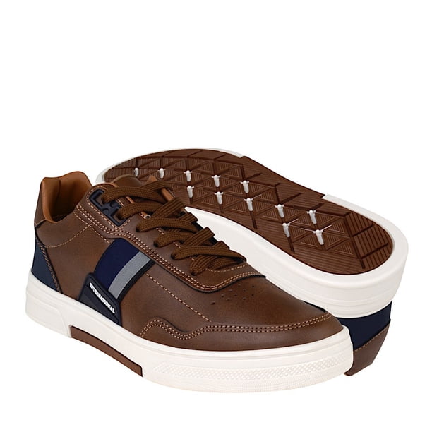 TENIS CASUALES CABALLERO CLASBEN POLO SIMIPIEL CAFÉ Clasben POLO