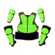 thumbnail image 1 of Traje de protección para niños para motocicleta, equipo de protección para montar, protector transpirable, equipo para adolescentes para carreras de Verde, 1 of 8