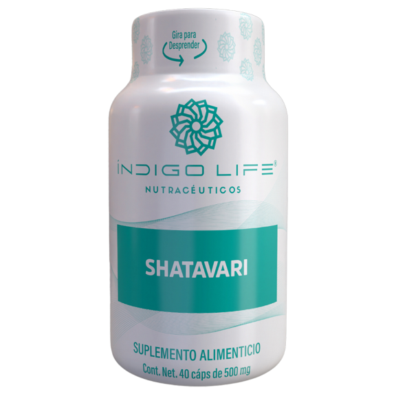 Shatavari 40 Capsulas Veganas 500 mg INDIGO LIFE NUTRACEUTICOS