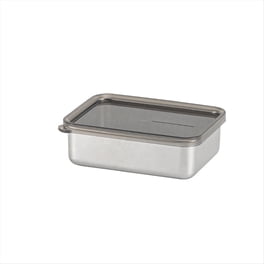 Contenedor de Almacenamiento de Alimentos Caja de Almacenamiento de Cocina de Acero Inoxidable con Tapa A Prueba de Fugas Accesorios de Cocina 400ML