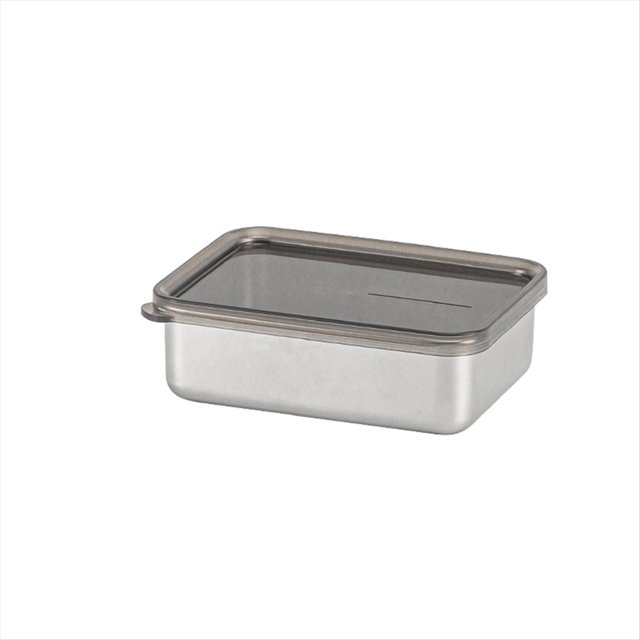 Contenedor de Almacenamiento de Alimentos Caja de Almacenamiento de Cocina de Acero Inoxidable con Tapa A Prueba de Fugas Accesorios de Cocina 400ML